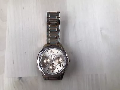 £15 • Buy River Island Watch Chronograph Style Metal Strap New Battery Chunky (fb)