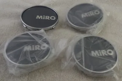 Miro Wheels Chrome / Grey Custom Wheel Center Caps Set 4 # MG-P1006H / SJ811-10  • $125