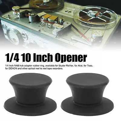 1 Pair 1/4 Inch NAB Hub Optical Shaft Adapter Reel To Reel Tape Opener RXN • $26.61