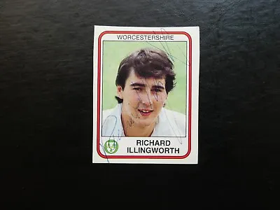 £0.75 • Buy PANINI 1983 Signed Sticker - Richard ILLINGWORTH - Worcestershire Cricket (RARE)