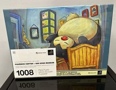 Pokémon Center Van Gogh Museum Munchlax & Snorlax Bedroom Puzzle Pokemon IN HAND • $49.95