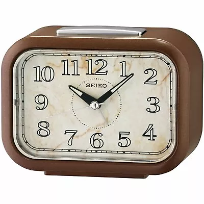 $64.95 • Buy NEW Seiko Duke Vintage Brown Alarm Clock, 13cm