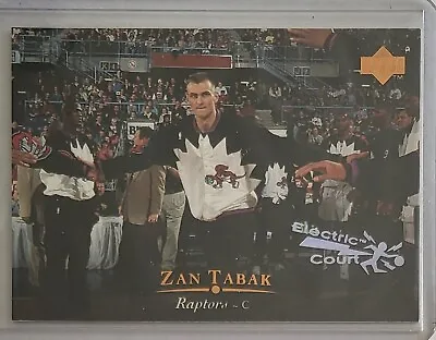 1995-96 Upper Deck Electric Court #291 Zan Tabak Toronto Raptors Basketball Card • $1.04