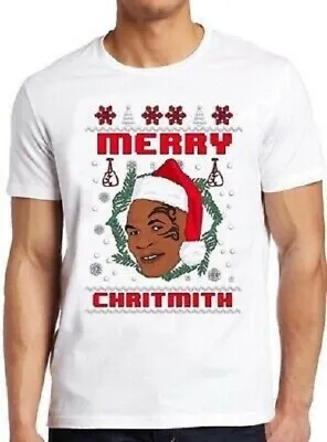 Mike Tyson Christmas Chrithmith Boxing Funny Vintage Cool Gift Tee T Shirt M202 • £6.35