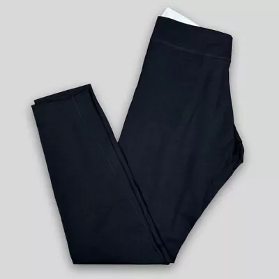 HUE Womens Black Ponte Shaping Leggings Size XXL Made To Move New • $20.69