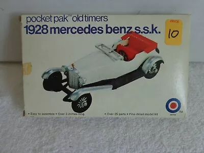 Entex Pocket Pak Oldtimers 1928 Mercedes Benz S.S.K. 1:43 Model Car Kit Vintage • $5.99