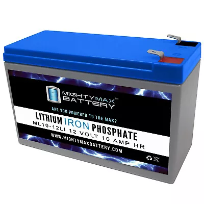 Mighty Max 12V 10AH Lithium Replacement Battery For MarCum LX-3TC Fishing Sonar • $59.99