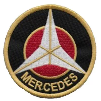 Big Mercedes Iron-On Or Sew-On Embroidered Patch Diameter 10  (Inches) • $28