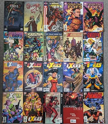 Marvel 20 X Mixed Random Comics Bundle Job Lot Fantastic Four Spider-Man 1602 • £15.99