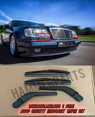 Mercedes W124 S124 A124 C124 Europan Headlight Wiper Set 4 Piece Left And Right • $65