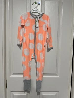 Bonds Zip Wondersuit Zippy BNWT Size 3 Neon Orange White Silver • $10