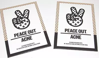 20 Peace Out Acne Healing Dots Hydrocolloid Anti-Acne Pimple Patches 10x2 SEALED • $18.90