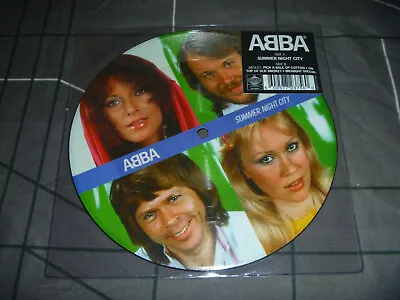 ABBA ‎– Summer Night City Picture Disc 2019 7  Vinyl Brand New Never Opened • $43