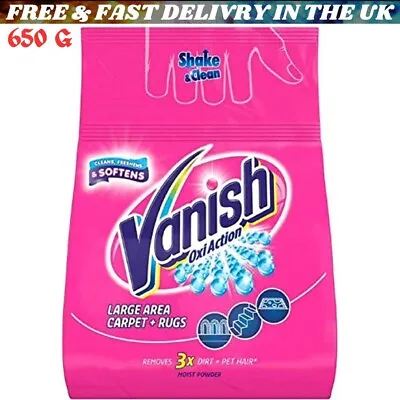 Vanish Oxi Action Gold Carpet & Rug Cleaner Moist Powder With 3x Benefits 650G • £8.99