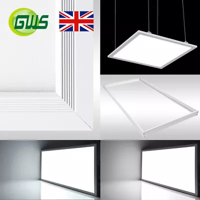 Premium 24W 42W 84W Ceiling Suspended Recessed Square Flat LED White Panel Light • £34