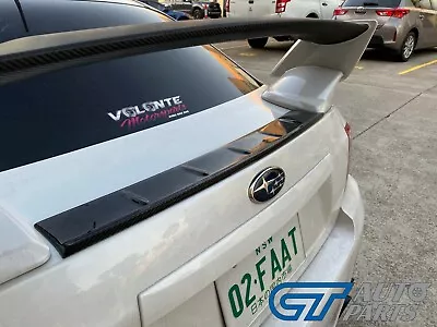 Carbon CF Boot Cover Plate For 2008-2014 Subaru Impreza WRX G3 ST Wing Spoiler • $249