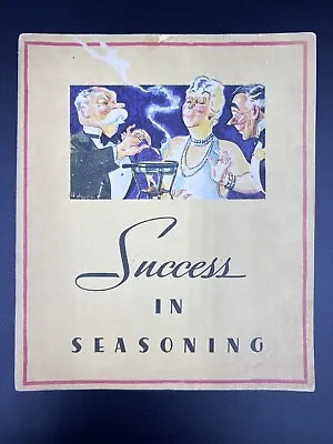 Success In Seasoning Lea & Perrins Vintage Advertise Recipe Book Ephemera 1934 • $8.50