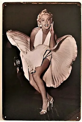 Marilyn Monroe Skirt Blowing Tin Sign (Some Like It Hot Seven Year Itch) W4089 • $9.99