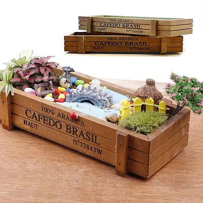 £8.98 • Buy Kitchen Window Wooden Herb Box Planter Indoor Outdoor Garden Kit Plant Pot
