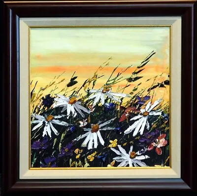 Maya Eventov  Flower Acrylic On Canvas  Painting Custom Framed Art OffersWelcome • $1850