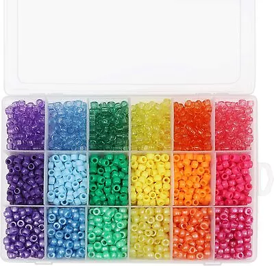 2300pcs Colourful Pony Beads Set - 6mm Seed Bead Jewellery Making/Crafting Kit • £19.99