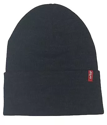 Levis Red Tab Turn Up Beanie / Beany Wooly Hat  Gemma - Dark Grey • £21.99