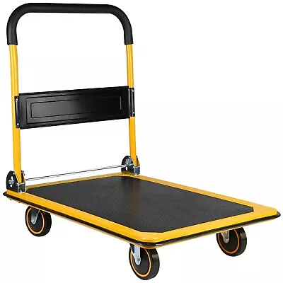 Flatbed Carts Moving Platform Hand Truck Foldable Push Cart Dolly • $101