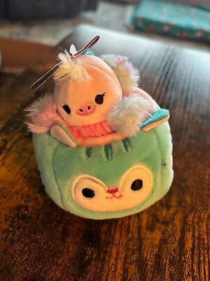 Squishmallow Squishville 2 Inch Ostrich Elda And Vehicle Mini Plush New With Tag • $12.89