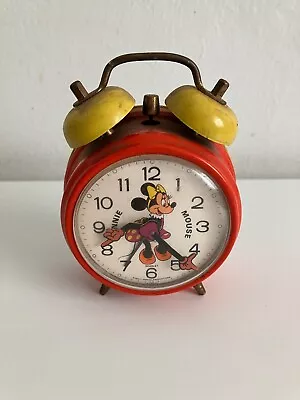 Vintage Bradley Walt Disney Productions Minnie Mouse Alarm Clock • $30