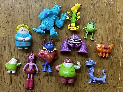 Lot Of 11 Disney Pixar Monsters Inc University MU Toy Figure Mini Cake Toppers • $20
