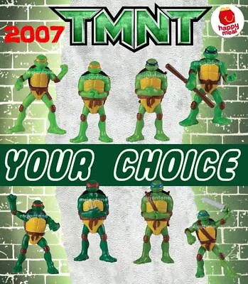 McDonald's 2007 TEENAGE MUTANT NINJA TURTLES Sewer Turtle TMNT YOUR Toy CHOICE • $4