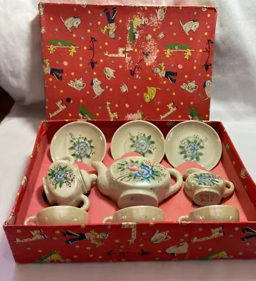 Vintage Occupied Japan Lusterware Miniature Tea Set • $9.99