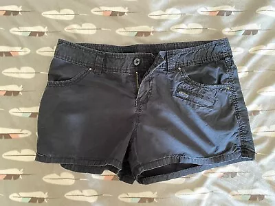 London Jean Black Womens Shorts Size 10 Button Fly • $6.99