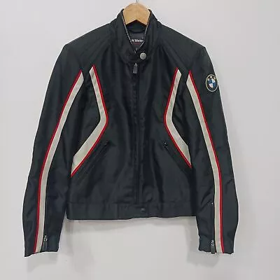 BMW Motorrad Women's Club 2 Damen Black/Red/White Motorcycle Jacket Size Euro 34 • $9.99