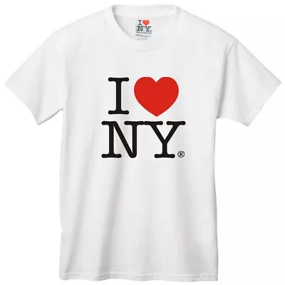 I Love NY New York KIDS Short Sleeve T-Shirt (White Youth Large) • $8.99