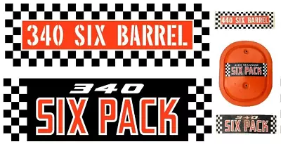 $25 • Buy 70 Mopar Dodge Challenger TA T/A 340 Six Pack Air Cleaner Decal BEST Available
