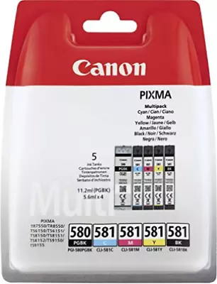 Original Canon PGI-580BK & CLI-581 BCMY Setup Ink Cartridges *SELECT YOUR MODEL* • £39.99