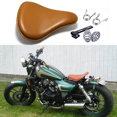 $59.70 • Buy Aged Brown Motorcycle Bobber Chopper Solo Seat Spring For Honda Magna V30 V65