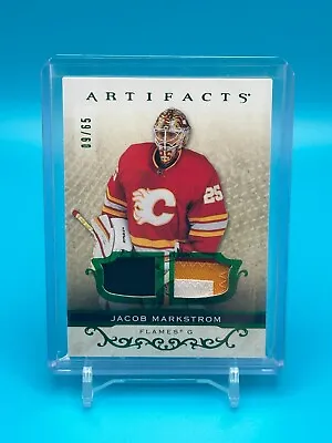 Jacob Markstrom 2021-22 Upper Deck Artifacts Emerald Parallel #46 Calgary 09/65 • $39.99