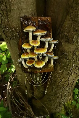 Realistic Mushroom Quartz Chain Wall Decor • $100