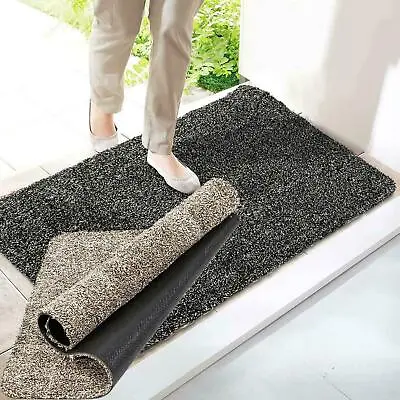 Super Absorbent Magic Door Mat Clean Step Washable Indoor Outdoor Anti Slip Mat • £9.90