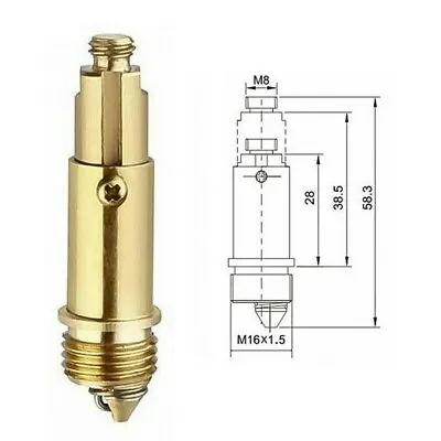£3.99 • Buy Brass Basin Sink Bath Replacement Waste Easy Pop Up Click Clack Plug Bolt Spring