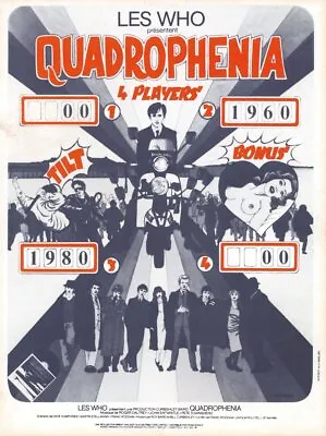 Quadrophenia 1979 French A4 Mini Poster • $150