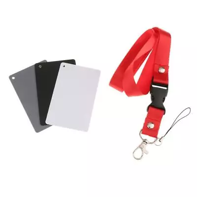 3 In 1 White Balance Card 18% Gray Grey Card Use For Video • £7.10
