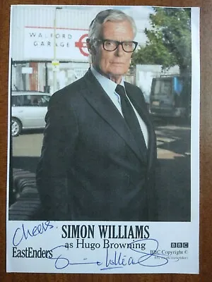 SIMON WILLIAMS *Hugo Browning* EASTENDERS HAND SIGNED AUTOGRAPH CAST CARD PHOTO  • £29.99