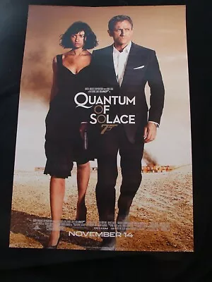 James Bond QUANTUM OF SOLACE Movie Poster DANIEL CRAIG Olga Kurylenko Original D • $24.99
