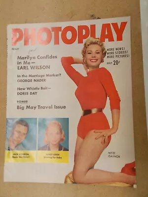 Photoplay Magazine May 1956 With Mitzi Gaynor Cover Nice! • $9.99
