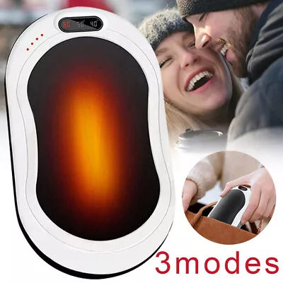 Portable Mini Hand Warmer USB Rechargeable 2 In1 Pocket Power Bank Winter Heater • $15.90