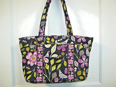 Vera Bradley Mandy FLORAL NIGHTINGALE Shoulder Purse 13 X 9.5 X 4.5 GUC • $14.95