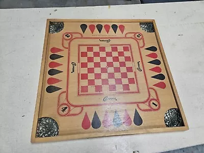 Vintage Double Sided Carrom Game Board 26x26  1970 Board Only • $40